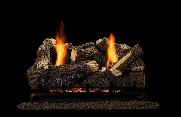 Monesson 18" 7pc Highland Oak Refractory log set for Natural Blaze VF 18" Burner