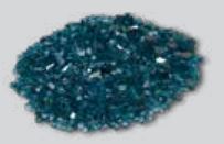 Monesson Contemporary fireglass media--Sapphire. 2.25 lbs