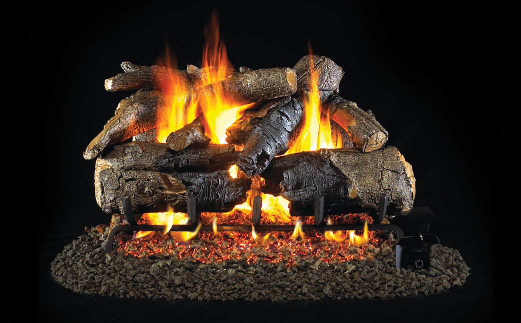 18/20" SEE THRU CHARRED AMERICAN OAK GAS LOGS