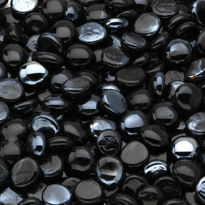 NexFire Drops 1-in., Onyx Solid, approx. 1 sq. ft.