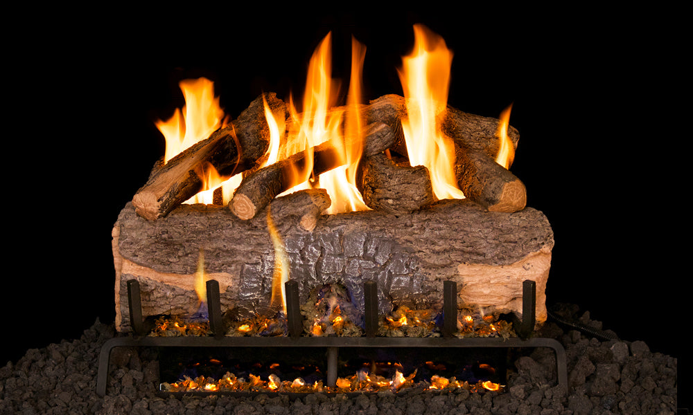 Peterson G31 Series 24" Mountain Crest Oak Vented Gas Log Set