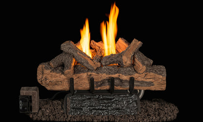 Peterson G8 Series 20" Split Valley Oak Vent Free Gas Log Set