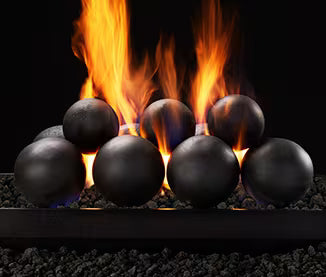 HHT 24" Cannon Ball Set: Lava rock media with 8 large cannon balls and 3 small cannon balls