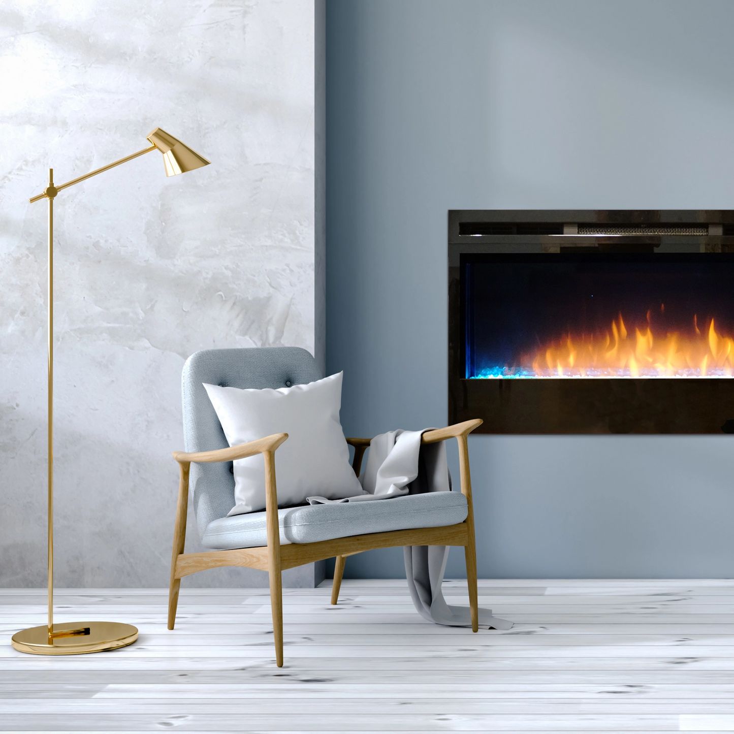 NexFire Electric, 34-in Linear, with On/Off/Color Remote (req. 1sq ft of Decorative Media)
