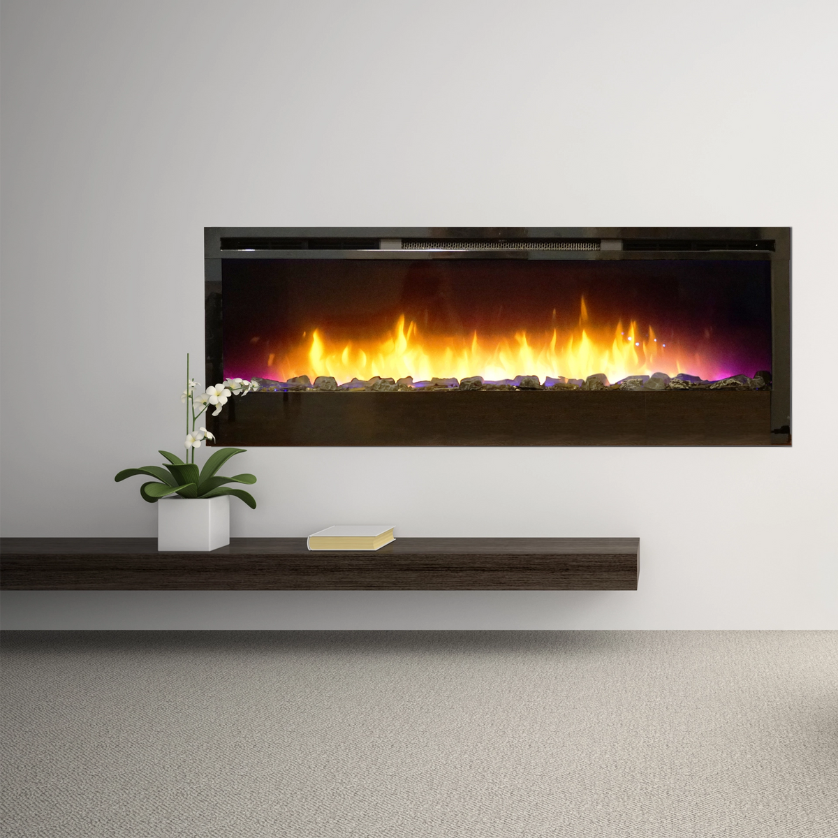 NexFire Electric, 34-in Linear, with On/Off/Color Remote (req. 1sq ft of Decorative Media)