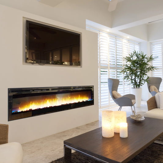 NexFire Electric, 74-in Linear, with On/Off/Color Remote (req. 3 sq ft of Decorative Media)