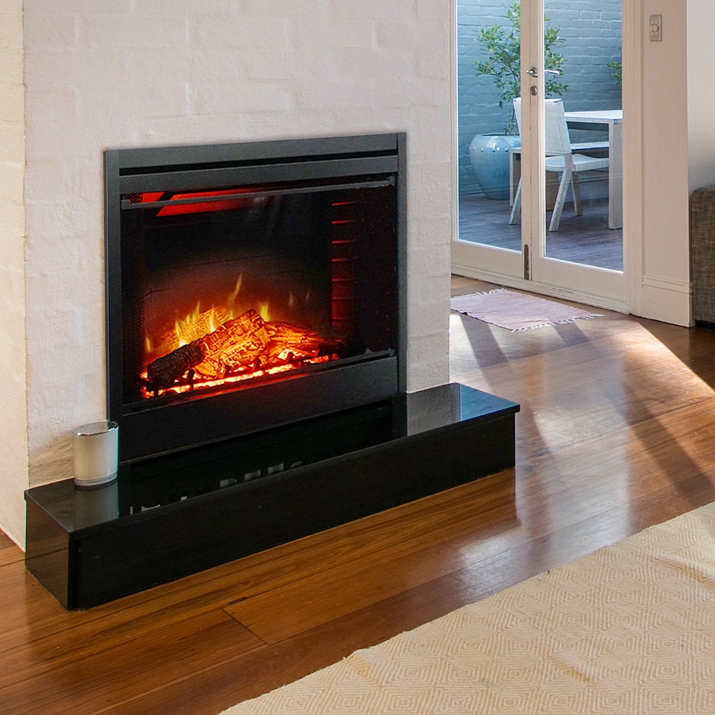 NexFire 39" Electric Fireplace with Log Set