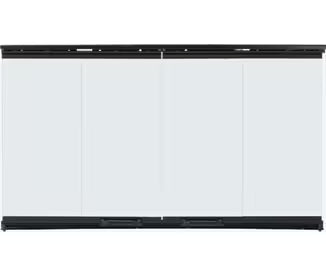 Majestic Original 36" bi-fold glass doors with black trim