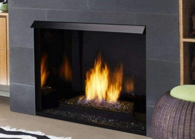 Monesson 18" Contemporary Burner, 2 Bags of Onyx Fire Glass