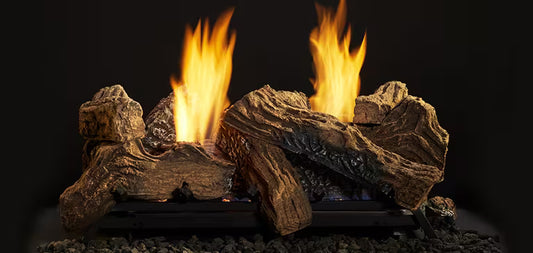 Monesson 27" Natural Blaze See-Through Log set for use with NBST27 Burner