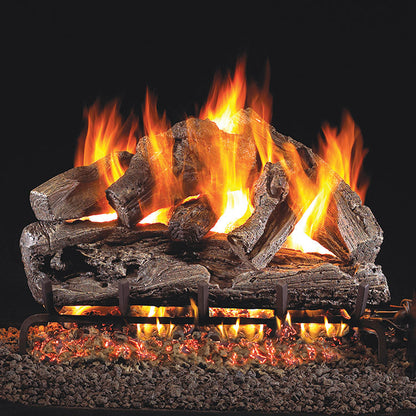 Peterson 30" Rugged Oak Vented Gas Log Set