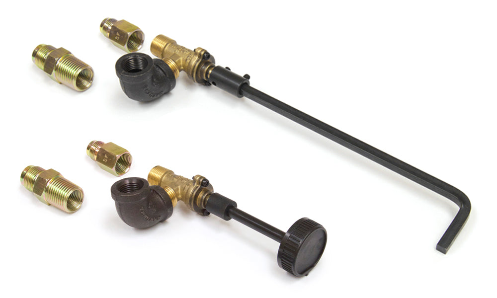Peterson ON/OFF VALVE WITH EXTENSION/KNOB HANDLE - FITS ALL BURNER SYSTEMS, LP