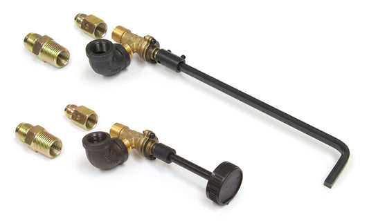 Peterson ON/OFF VALVE WITH EXTENSION/KNOB HANDLE - FITS ALL BURNER SYSTEMS, LP