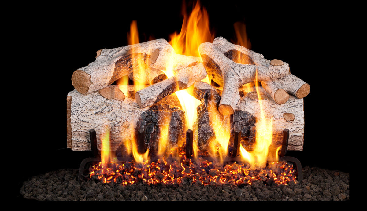 Peterson Real-Fyre 18/20" Charred Mountain Birch Vented Gas Logs