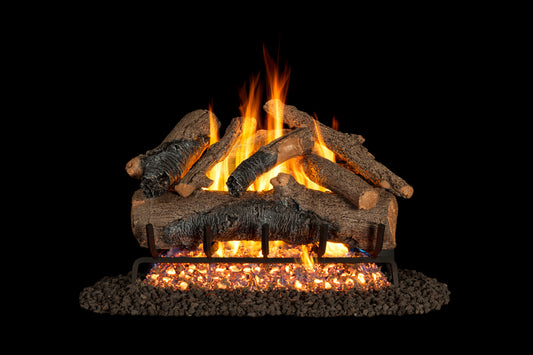 Peterson 18"Colonial Oak Vented Fiber Ceramic Log Set