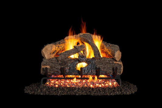 Peterson 30" Charred Evergreen Oak Vented Gas Logs