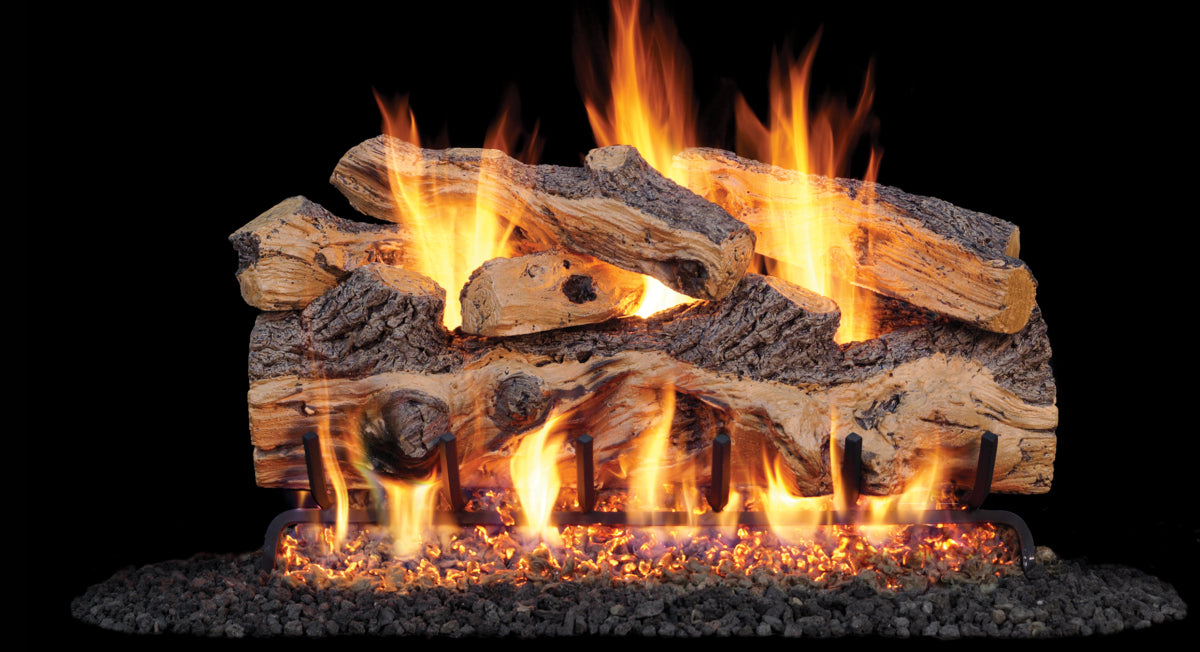 Peterson 30" Gnarled Split Oak Designer Vented Gas Logs