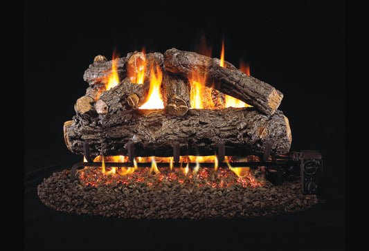 Peterson 30" Standard Rustic Oak Designer Vented Gas Logs