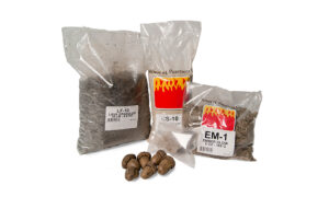 Peterson Refresh Kit includes:  Ember Glow, Glue, Vermiculite, Bryte Coals, Lava Granules & Acorns