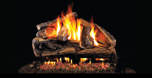 Peterson 18" Standard Rugged Split Oak Vented Gas Log Set