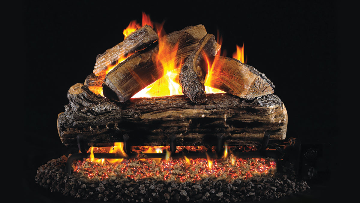 Peterson 30" Standard Split Oak Vented Gas Logs