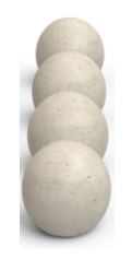 Peterson 4" FYRE SPHERES GRAYSTONE