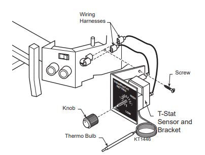 Monesson Thermostat bulb sensor for millivolt models only.  Adds thermostat operation to a millivolt valve.