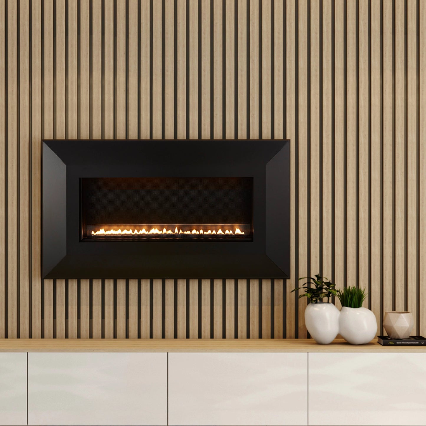 Empire Boulevard Linear Vent Free Fireplace
