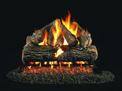 Peterson 18/20" Charred Oak Vented Gas Log Set