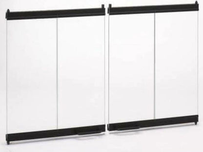 Majestic Original 36" bi-fold glass doors with black trim