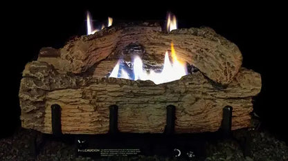 Everwarm Palmetto Oak 30” 7 Piece Refractory Vent Free Gas Log Set