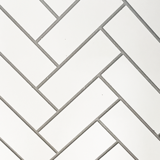 Empire Blackburn 36” Herringbone Brick Set White